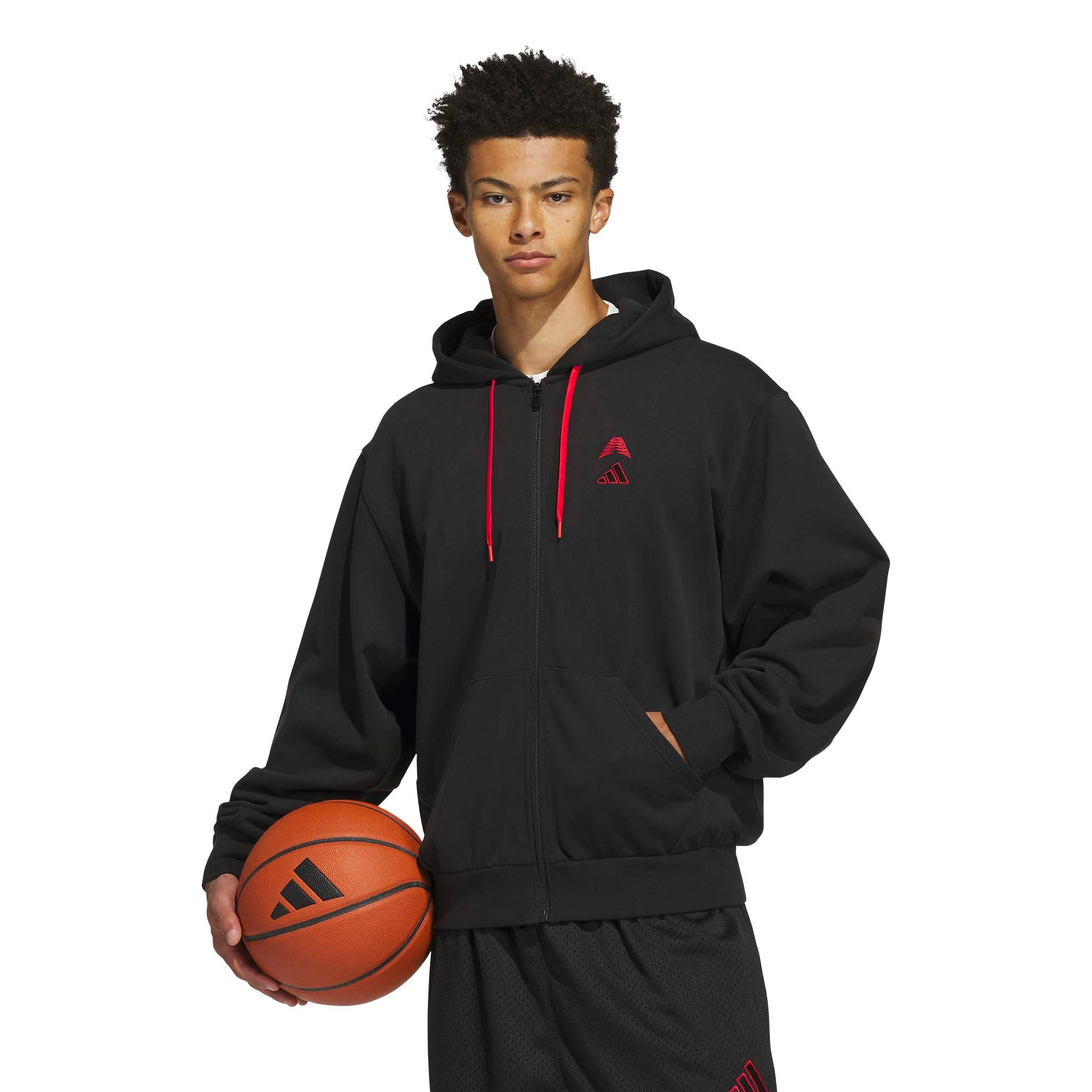 adidas Men's Anthony Edwards Foundation Full-Zip Jacket - Black - BLACK